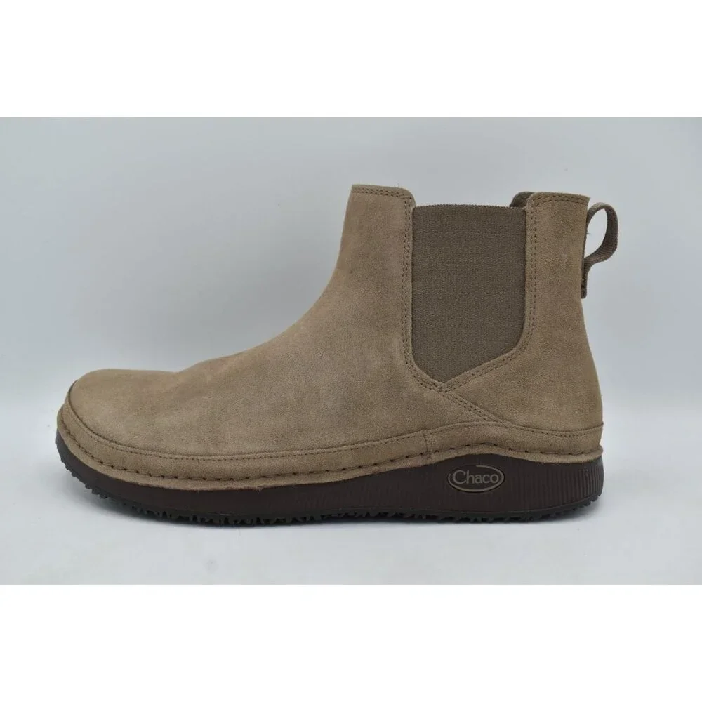 Chaco Mens Size 8 Poania Earth Brown Suede‎ Chelsea Boots Shoes